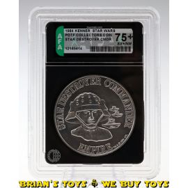 Vintage Kenner Star Wars POTF Collectors Coin Star Destroyer Commander AFA 75+ EX+/NM #12145414