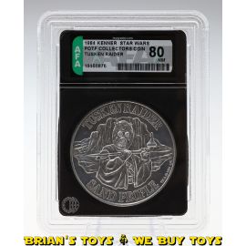 Vintage Kenner Star Wars POTF Collectors Coin Tusken Raider AFA 80 NM #16460876