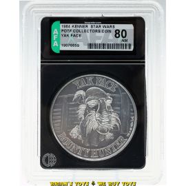 Vintage Kenner Star Wars POTF Collector Coin Yak Face AFA 80 NM #19076659