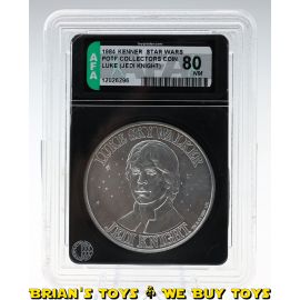 Vintage Kenner Star Wars POTF Collectors Coin Luke (Jedi Knight) AFA 80 NM #12026296