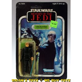 Vintage Kenner Star Wars Carded ROTJ Luke Skywalker Jedi (Blue