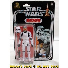 Star Wars 50th Anniversary Black Series Carded 6" Geroge Lucas (Stormtrooper Disguise) Action Figure