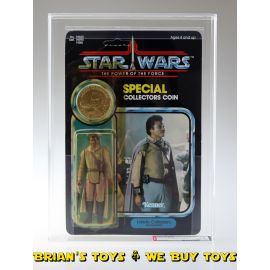 Vintage Kenner Star Wars POTF 92 Back Lando (General Pilot) Action Figure AFA 75 Y-EX+/NM (C75 B85 F85) #11066352