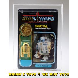 Vintage Kenner Star Wars POTF 92 Back R2-D2 (with Pop-Up Saber) Action Figure AFA 80 Y-NM (C75 B90 F85) #11150030