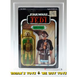 Vintage Kenner Star Wars ROTJ Carded 3.75" Lando Calrissian Skiff Action Figure AFA 85 Y-NM+ (C85 B85 F90) #11218039
