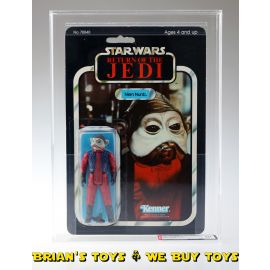 Vintage Kenner Star Wars ROTJ Carded 3.75" Nein Nunb Figure AFA 80 NM (C80 B85 F80) #11268587