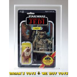 Vintage Kenner Star Wars ROTJ Carded 3.75" Paploo Figure AFA 85 NM+ (C80 B85 F85) #13461924