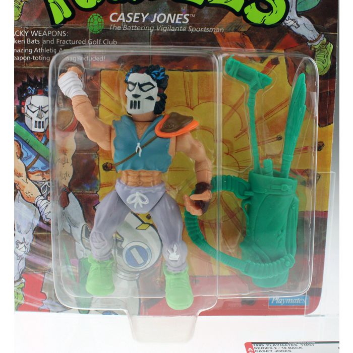 1989 Playmates TMNT Series 2 / 19 Back Casey Jones Action Figure