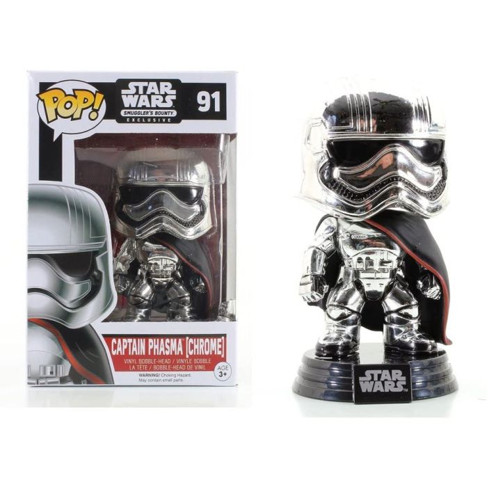 Funko Pop! Star Wars Captain Phasma Chrome (Smuggler's