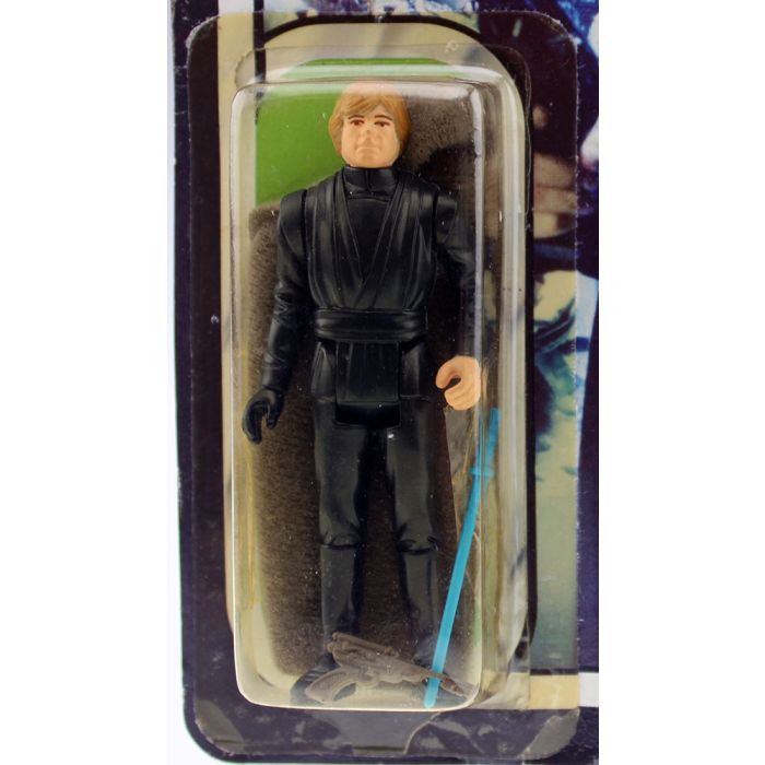 Vintage Kenner Star Wars Carded ROTJ Luke Skywalker Jedi (Blue