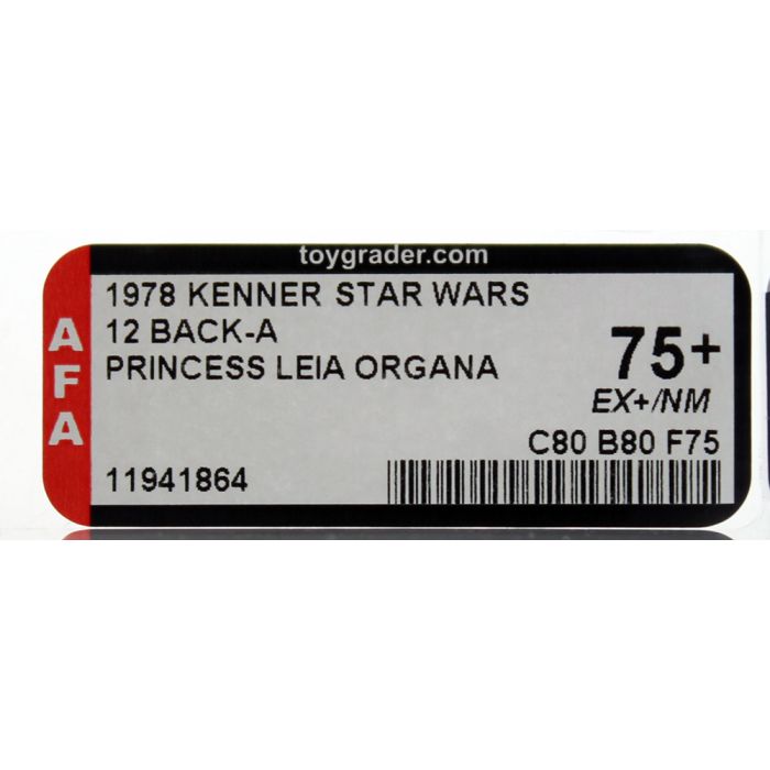 leia 返品用 Vintage Kenner Star Wars Carded 12 Back-A Princess Leia Organa