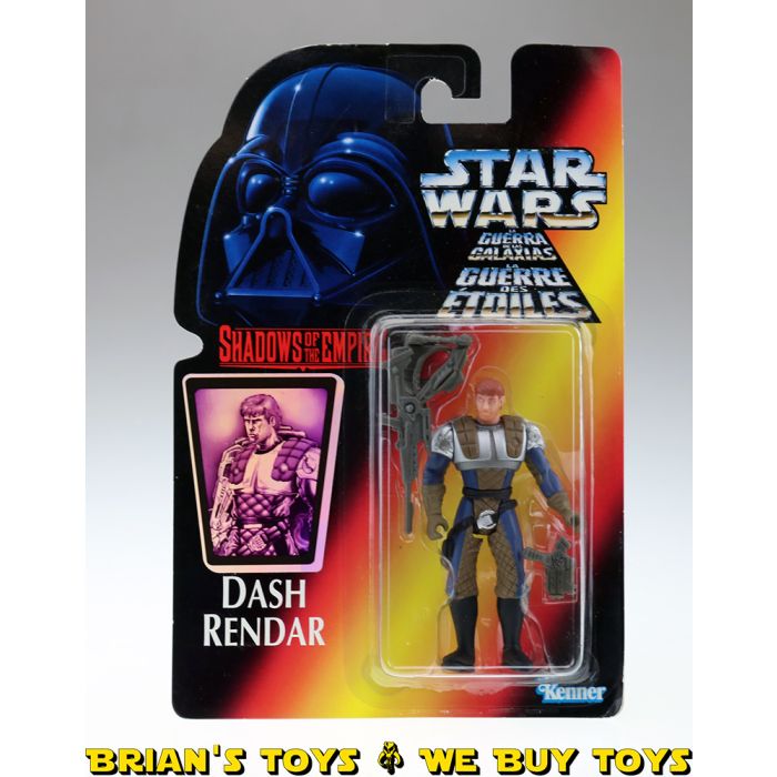 Star Wars POTF2 Shadows Euro Red Card Dash Rendar Action Figure Brian's ...