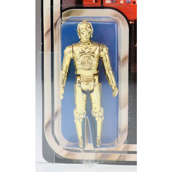 Vintage Kenner Star Wars Carded 12 Back-C C-3PO Action Figure AFA