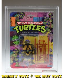 1988 Playmates TMNT Series 1 / 10 Back Donatello Soft Head/Fan Club Flyer Action Figure AFA 75 EX+/NM (C70 B80 F85) #16422160