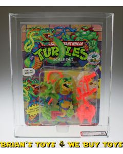 1992 Playmates TMNT Series 5 / 47 Back Scale Tail No Catalog AFA 80 NM (C80 B80 F85) #15887812