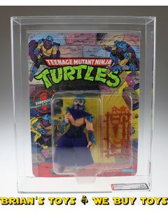 1988 Playmates TMNT Series 1 / 10 Back Shredder Soft Head Action Figure AFA 75 Y-EX+/NM (C75 B80 F85) #11746682