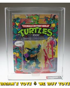 1990 Playmates TMNT Series 3 / 31 Back Slash Black Belt with Yellow S Action Figure AFA 80+ NM (C80 B80 F85) #11880848