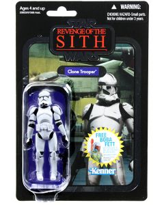 Star Wars 2010 Vintage Collection Carded 3.75" Clone Trooper Action Figure (ROTS)