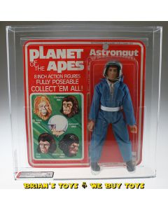 1974 MEGO Planet of the Apes Series 1 / 2nd Issue Card Astronaut Type 2 / Age Recommend. Action Figure AFA 75+ EX+/NM (C75 B80 F90) #11875733