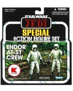 Star Wars 2010 Vintage Collection Boxed ROTJ Special Action Figure Set Endor AT-ST Crew