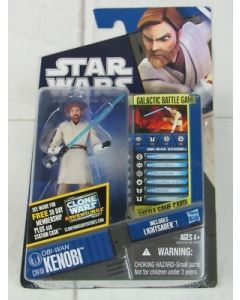 Star Wars 2010 Clone Wars (Shadows of the Dark Side) Carded 3.75" Obi-Wan Kenobi Action Figure