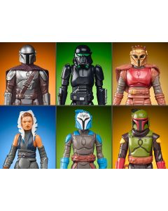 Star Wars The Mandalorian The Retro Collection 3-3/4" Carded Wave 2 Set of 6