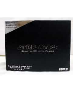 Code 3 Collectibles Sculpted 3d Movie Poster ESB Advance One-Sheet