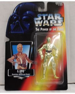 Kenner Star Wars POTF2 Carded Japanese C-3PO Red Card C9