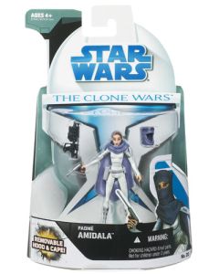 Star Wars 2008 Clone Wars Carded 3.75" Padme Amidala (Battle Outfit) Action Figure