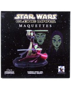 Star Wars Clone Wars Gentle Giant Maquette Barriss Offee and Luminara Unduli