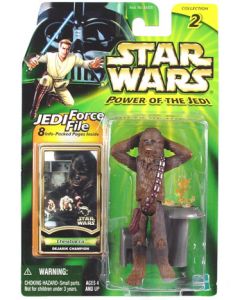 POTJ 3 3/4" carded Chewbacca (Dejarik Champion) C-9