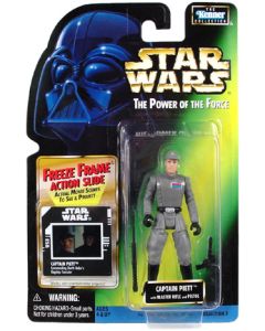 Star Wars Power of the Force 2 Freeze Frame Carded 3.75" Captain Piett Action Figure