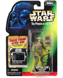 Power of the Force 2 Freeze Frame Card Endor Rebel Soldier