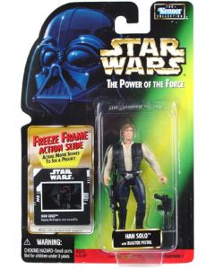 Star Wars Power of the Force 2 Freeze Frame Carded 3.75" Han Solo Action Figure