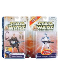 Clone Wars Carded Anakin Skywalker & Clone Trooper Lieutenant