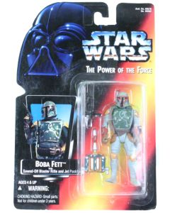 Star Wars Power of the Force 2 Red Card Boba Fett (half circles) .01 Action Figure