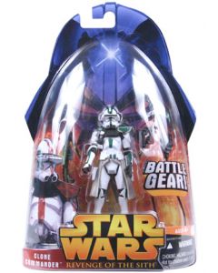 Revenge of the Sith Carded Clone Commander (Battle Gear) (Green)