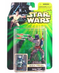 Star Wars Saga Attack of the Clones Sneak Preview 3.75" Jango Fett Action Figure