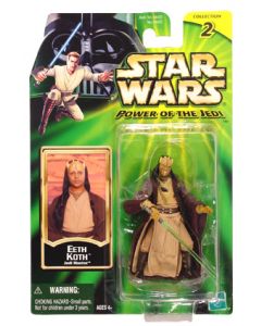 Power of the Jedi 3 3/4" Carded Eeth Koth (Jedi Master)