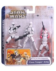 Star Wars Clone Wars Carded 3.75" Multi-Pack Clone Trooper Army (Red Clone Trooper) Action Figures