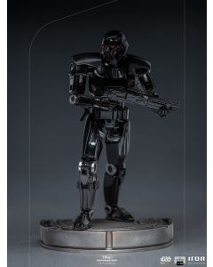 Star Wars Sideshow The Mandalorian Dark Trooper 1:10 Art Scale Statue by Iron Studios