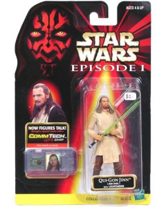 Star Wars Episode I Carded 3.75" Qui-Gon Jinn (Jedi Duel) Action Figure