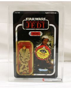 Vintage Star Wars Carded ROTJ Han Solo in Trench Coat Action Figure AFA 75+Y (C75 B75 F85) #14330654