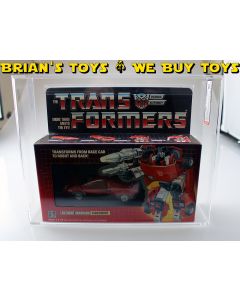 Hasbro Transformers Series 1 Car Sideswipe Reg. Trademark Logo AFA 80 NM (B80 W75 F85) #11515673