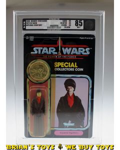 Vintage Kenner Star Wars POTF 92 Back Imperial Dignitary AFA 85 NM+ (C85 B85 F85) #18655998 (Yellow Bubble)