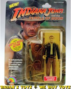 Vintage Carded (LJN)  Indiana Jones Action Figure C4Y (Bubble Lifting)