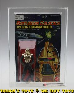 Vintage Mattel Carded Battlestar Galactica Series 2 Cylon Commander Action Figure AFA 75 EX+/NM (C75 B85 F75) #11113831