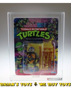 Playmates TMNT Series 1 / 10 Back Donatello Plastic Head AFA 80 NM (C80 B80 F80) #12033102