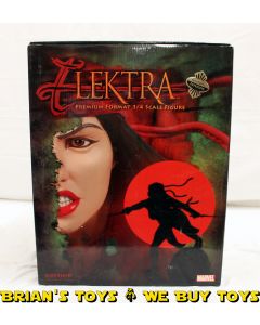 Sideshow Premium Format Marvel Exclusive Elektra (White) #7121 (Damaged)