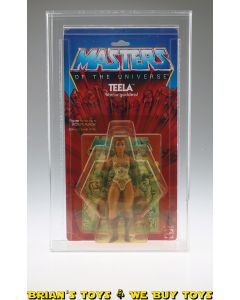 Vintage MOTU 1983 Carded Figure Series 2/12 Back Teela AFA 70 Y-EX+ #11347489
